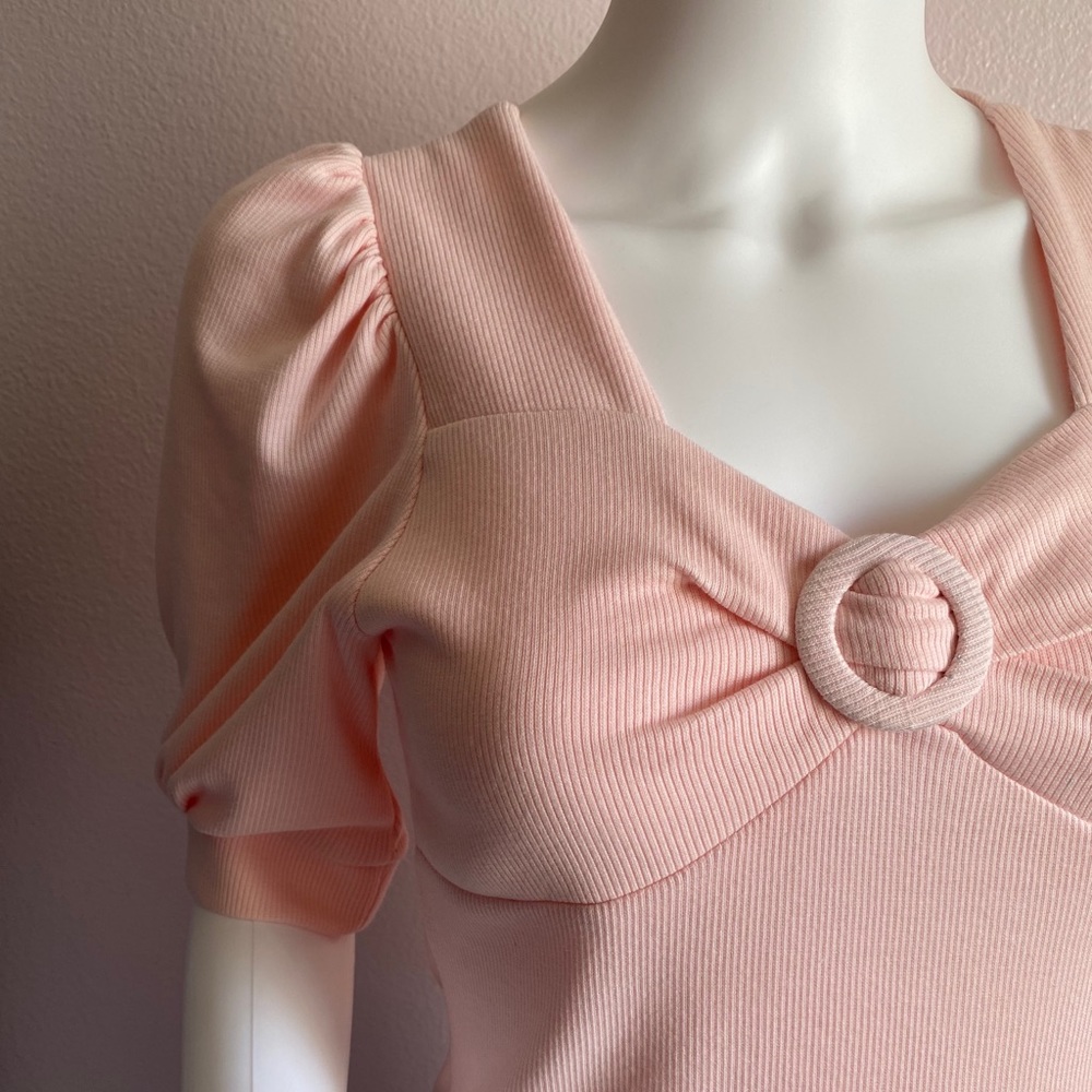 👚 Pink Belle Bow Shaped Top